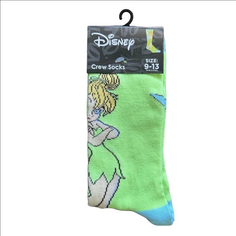 4/$25  Disney Green Tinker Bell Socks